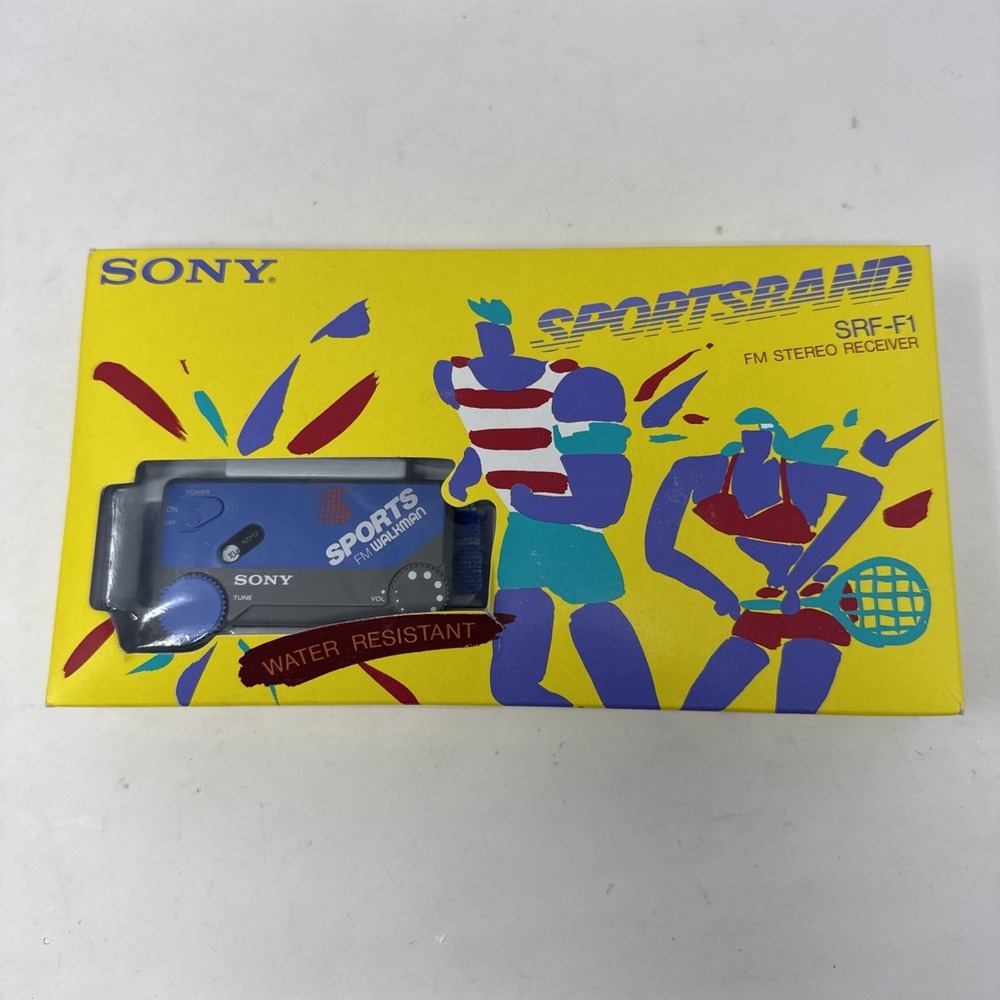 Sony‎ Sports FM Walkman Sportsband SRF-F1 Water Resistant Complete In Box New